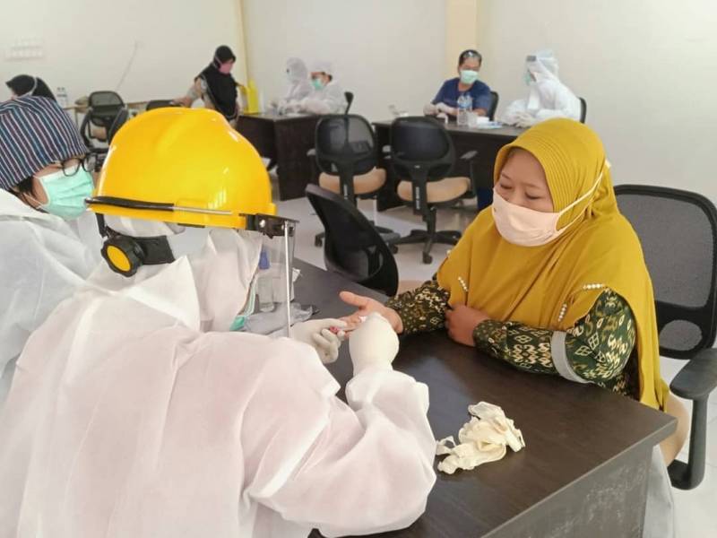 Pelaksanaan Test Rapid Terhadap Seluruh Tenaga Pendidik dan Tenaga Kependidikan PAUD